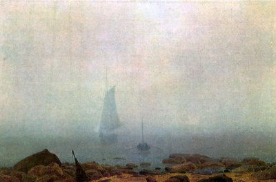 Seashore in the Fog by Caspar David Friedrich